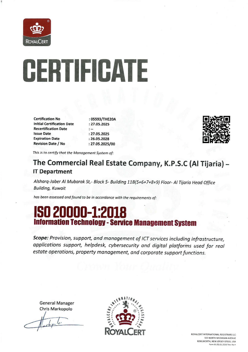 ISO 20000-1:2018 - Information technology-Service management system 